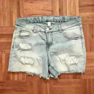 cat & jack distressed short shorts youth xl 14-16